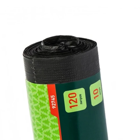 Мешки для мусора 120 л, пвд, короткий ролик, 10 шт, Сибртех фото 2