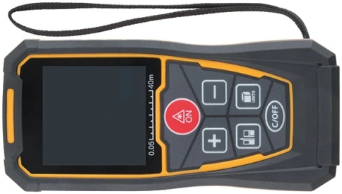 Дальномер лазерный, расчет площади/объема, LCD дисплей, диапазон 40 м фото 1