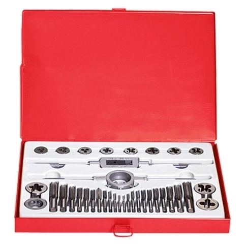 Набор метчиков и плашек М3-М16 36 предметов Matrix фото 1