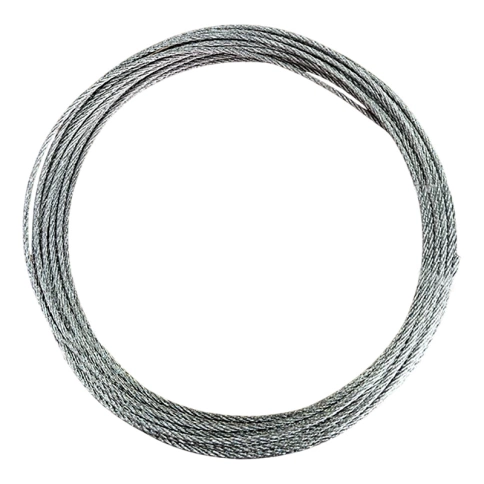 Трос стальной d2 оцинкованный без оплетки, 30 метров фото 2