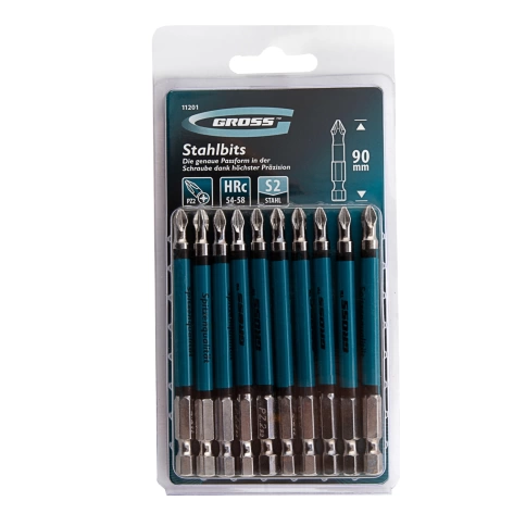 Биты сталь S2 PZ2х90 Gross фото 1