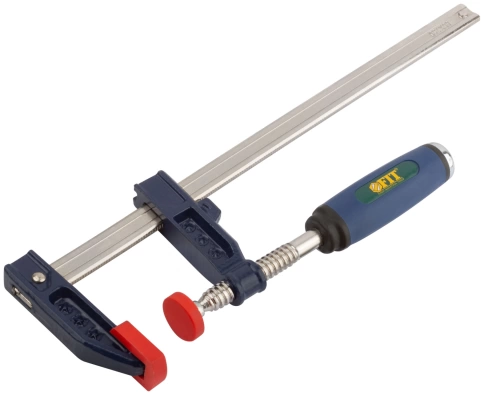 Струбцина тип F усиленная, мягкая ручка 50х250 мм фото 2