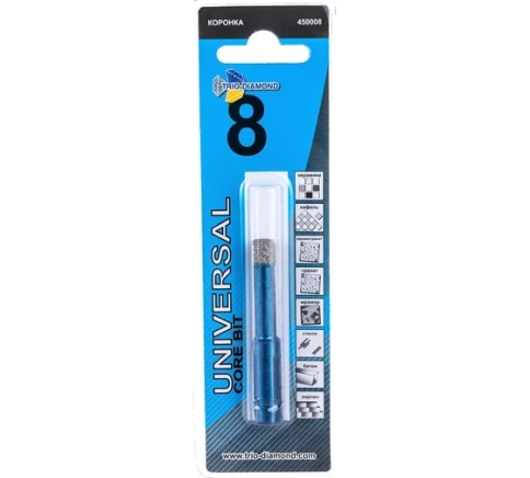Коронка алмазная универсальная с технич. воском фото 3