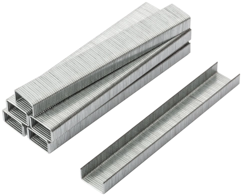 Скобы для степлера закален,прямоуг. 11,3 х 0,7 мм (узк.тип 53) 6 мм 1000 шт фото 1