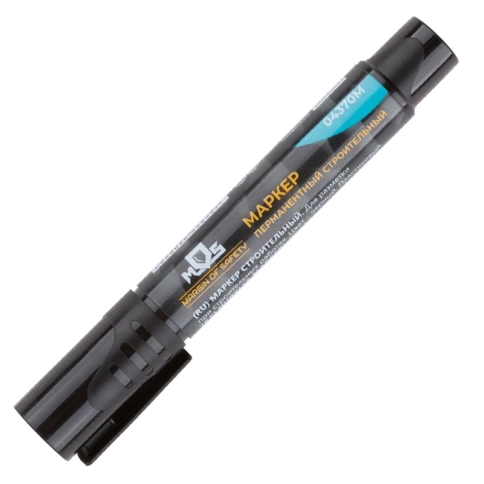 Маркер перманентный строительный, черный фото 1