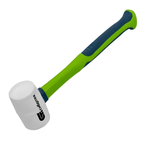 Киянка резиновая, бел.резина, фиберглас.рук. Сибртех фото 2