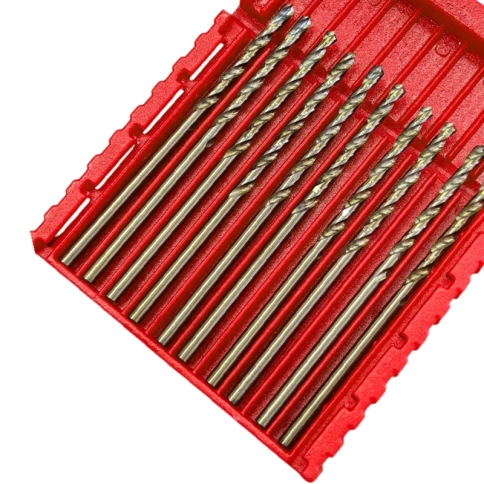 Сверло по металлу с кобальтом 5% P6M5K5 2,0 мм HIMBOLT 10 шт.пластиковый бокс фото 3