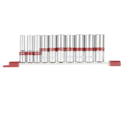 Набор удлиненных торцевых головок шестигранных 10 шт 3/8 8-19мм.CrV Matrix фото 1