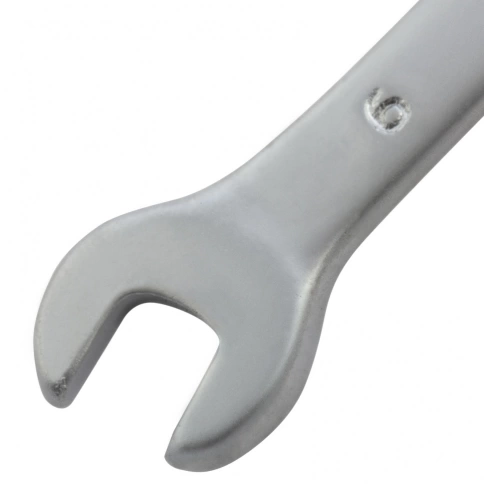 Ключ комбинированный матовый хром 6 мм CrV Matrix фото 2