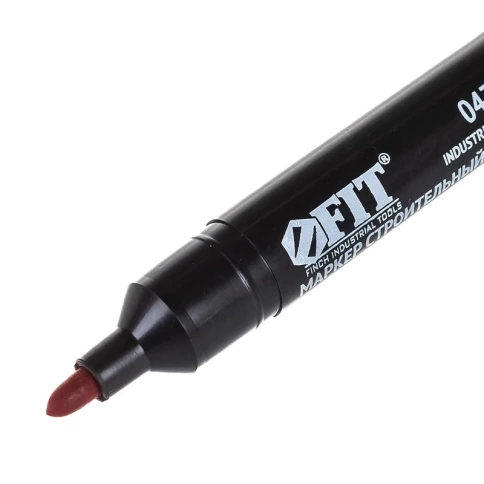 Маркер строительный перманентный, красный фото 2