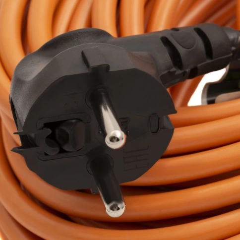 Удлинитель-шнур силовой, б/з, ПВС, усилен., 30 м, 3500 Вт, (16А), 1 розетка, тип УХ16 Сибртех фото 3