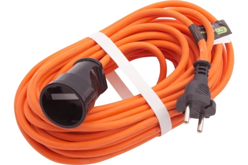 Удлинитель-шнур силовой, 15 м, 10А, 1 розетка, тип УХ10 Сибртех фото 1