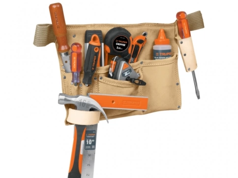 Сумка-пояс для инструментов РОСА-9 из кожи Буффало, 9 отд фото 3