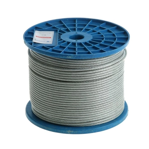 Трос стальной 3/4 оцинкованный в оплетке, 10 м. фото 1