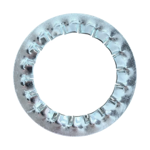 Шайба зубчатая М8 DIN 6798 тип J, оцинкованная фото 2