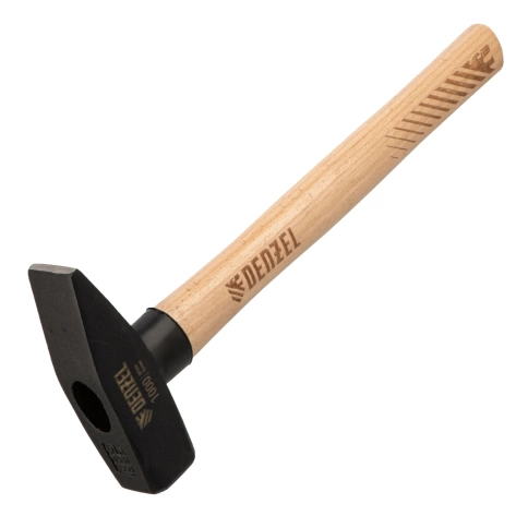 Молоток слесарный, ков. квадр.боек, буковая рук. Denzel фото 1