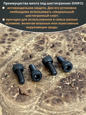 Винт высокопрочный М2х6 мм к.п.12.9 черный DIN912, 20 шт. фото 4