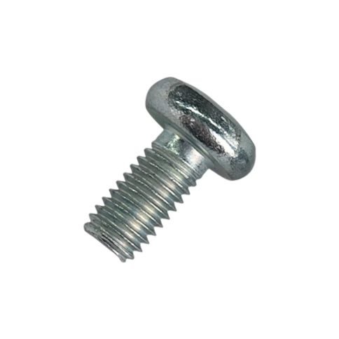 Винт с полукруглой головкой М6х12 мм DIN 7985, оцинкованный, полная резьба фото 1