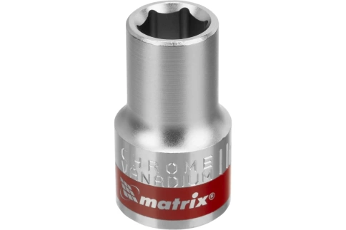 Головка торцевая хромир. 6-гранная CrV под квадрат 1/2 Matrix фото 7