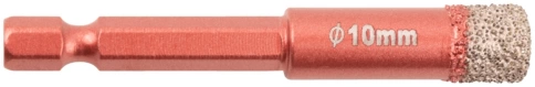Коронка алмазная универсальная, шестигранный хвостовик 10х10х67 мм 1/4" CUTOP Special фото 1