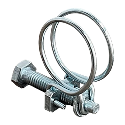 Хомут проволочный 70 мм steel wire clamp, оцинкованный фото 2