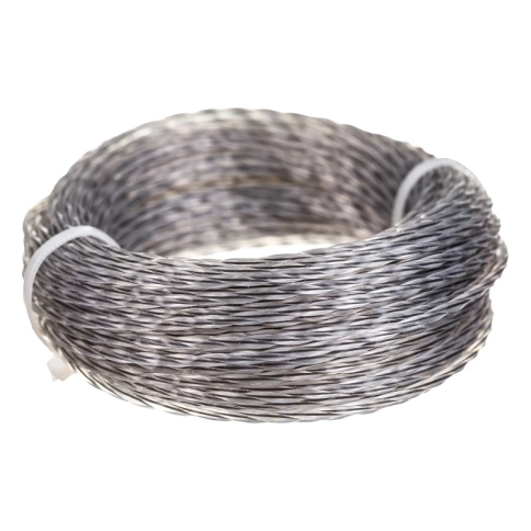 Леска для триммера витой квадрат с сердечником 2,7 мм V 15 м  VERTEX фото 2