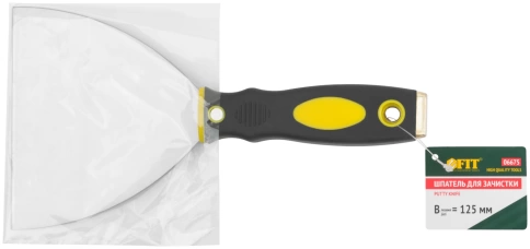 Шпатель для удаления ржавчины Профи, толщ.лезвия 1 мм, 2-хкомп.ручка с метал.бойком 5" (125 мм) фото 3