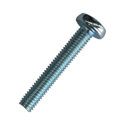 Винт с полукруглой головкой М5х30 мм DIN 7985, оцинкованный, полная резьба  фото 1