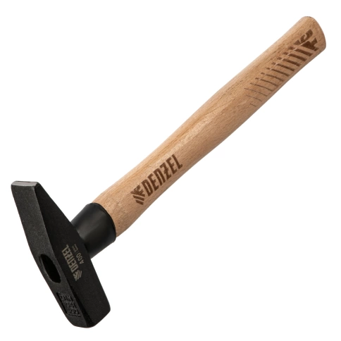 Молоток слесарный, ков. квадр.боек, буковая рук. Denzel фото 4