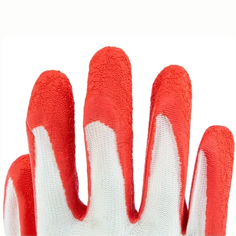 Перчатки трикотажные полиэфирные, латексное рельефное покрытие, Сибртех фото 2