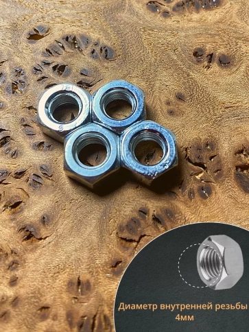 Гайка оцинкованная М4 DIN934 шестигранная 4500 шт. контейнер фото 3