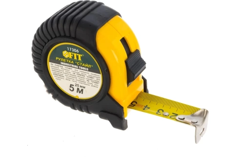 Рулетка Профи 5м х 25мм обрезинен.корп. Стайл фото 1