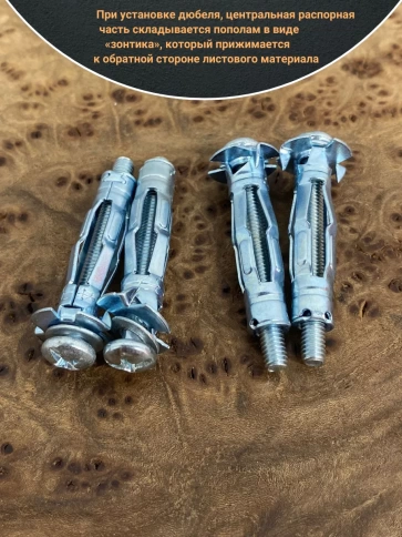 Дюбель MOLLY 4х38 для пустотелых конструкций, 10 шт. фото 3